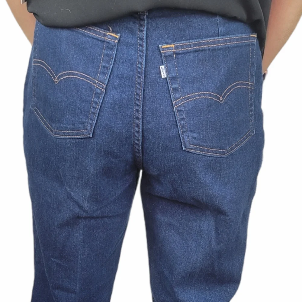 Vintage 1970s Levis HighRise Elastic Back Jeans 16 - Picture 1 of 12